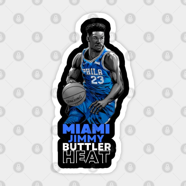 Jimmy Butler - Miami Heats Sticker by Y So Serious?